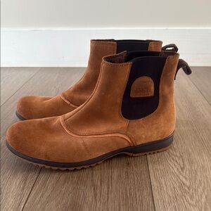 Sorel  Suede Chelsea Ankle Boots Men’s size 12